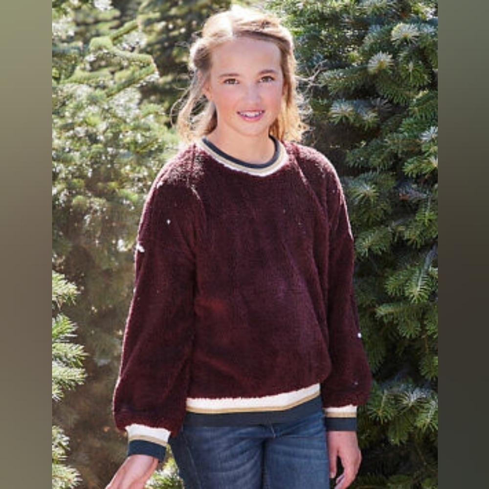 Matilda Jane sz 16 fuzzy sweatshirt K47